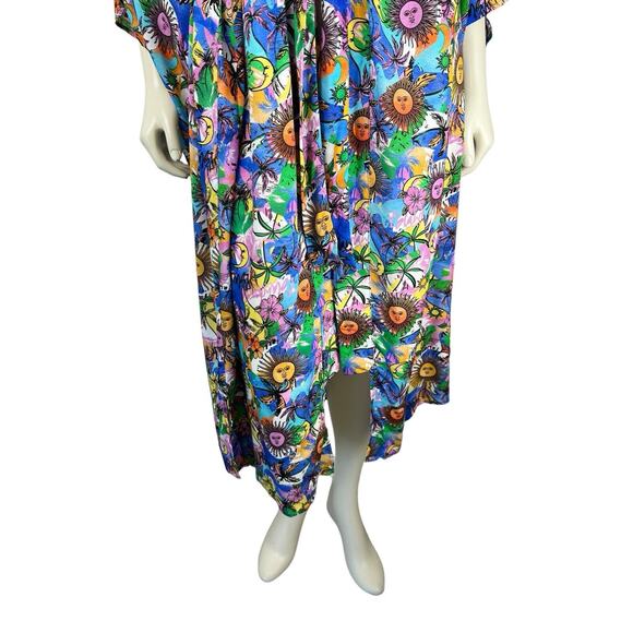 NEW Kulani Kinis Floral Print Swim Coverup One Size Wildflower Sun Lexi Hidalgo - Picture 5 of 12
